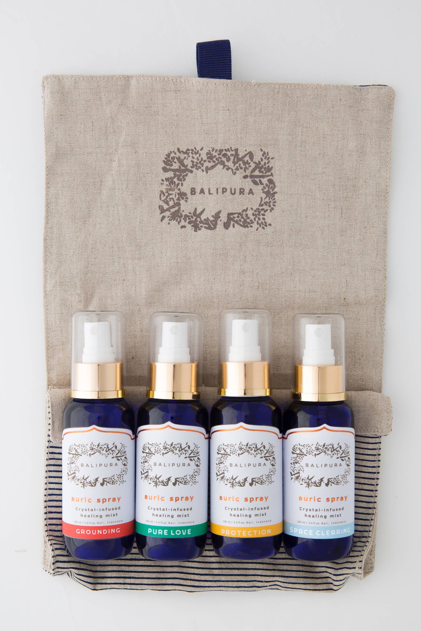 Crystal infused Aura Smudge Mist Gift Pack (4 x 100ml)