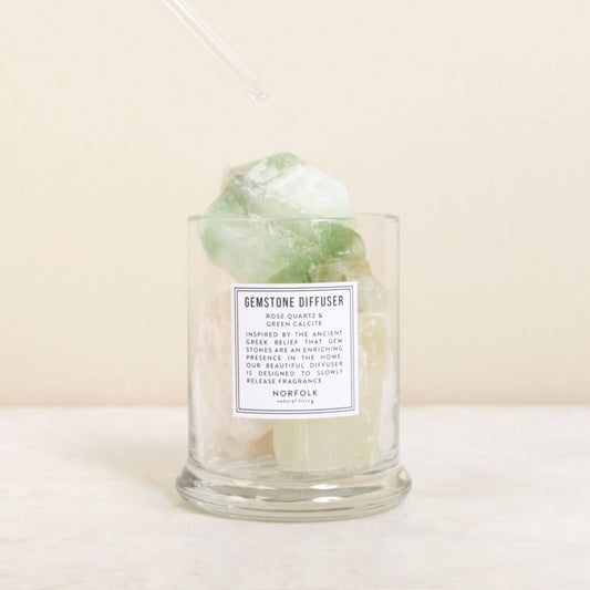 Rose Quartz & Calcite Gemstone Diffuser