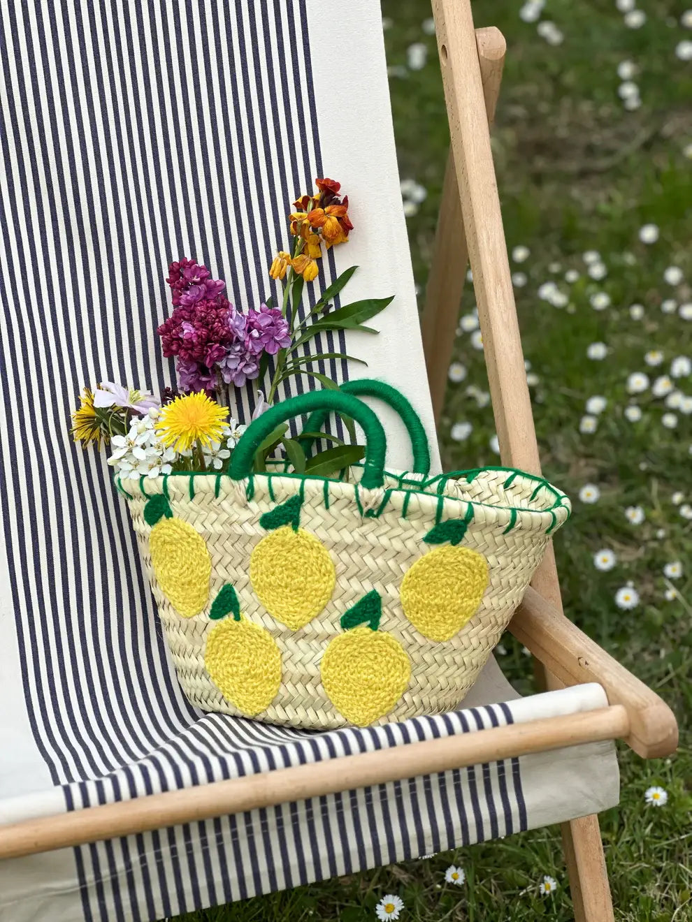 Straw Bag - Lemons S