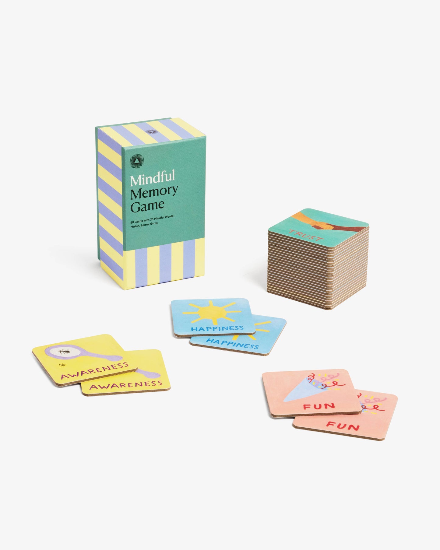 Mindful Memory Game for Kids, Matching Pairs and Words