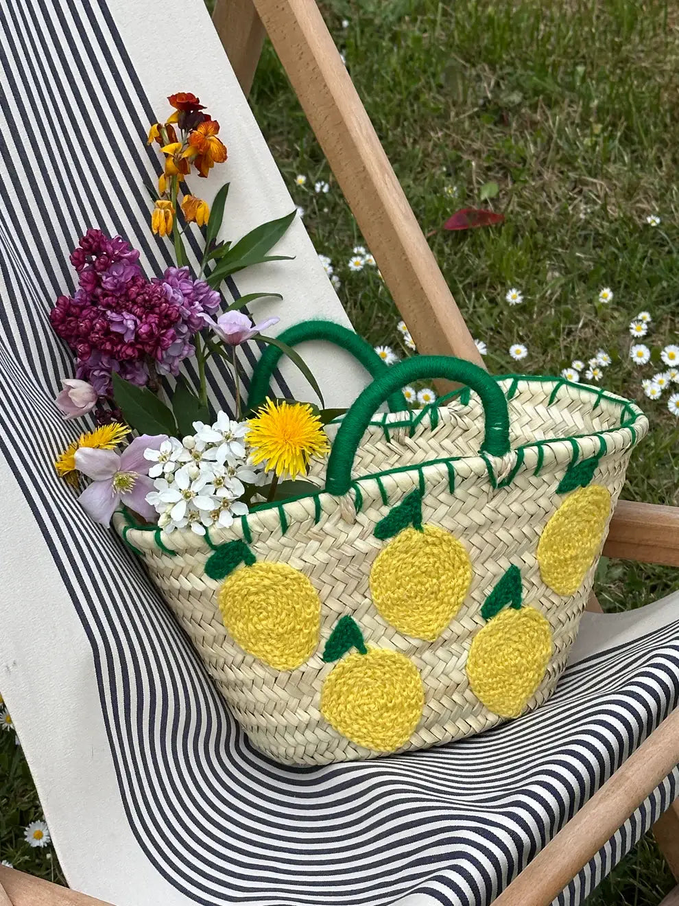 Straw Bag - Lemons S