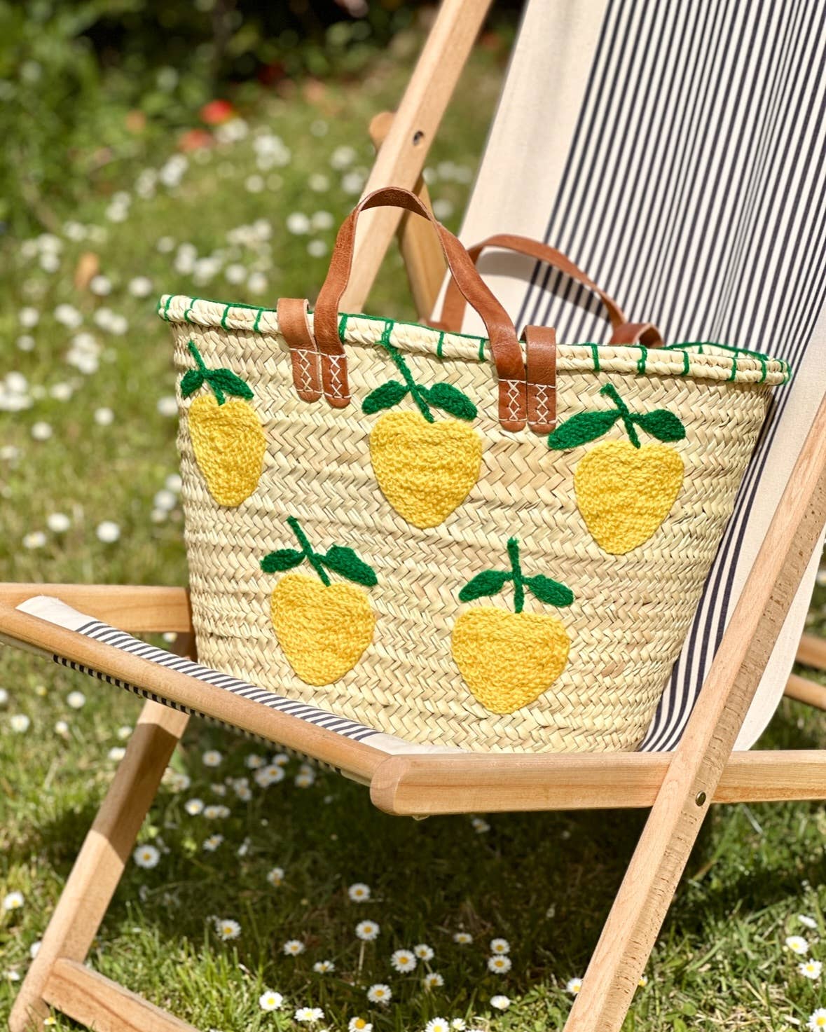 Straw Bag - Lemons S