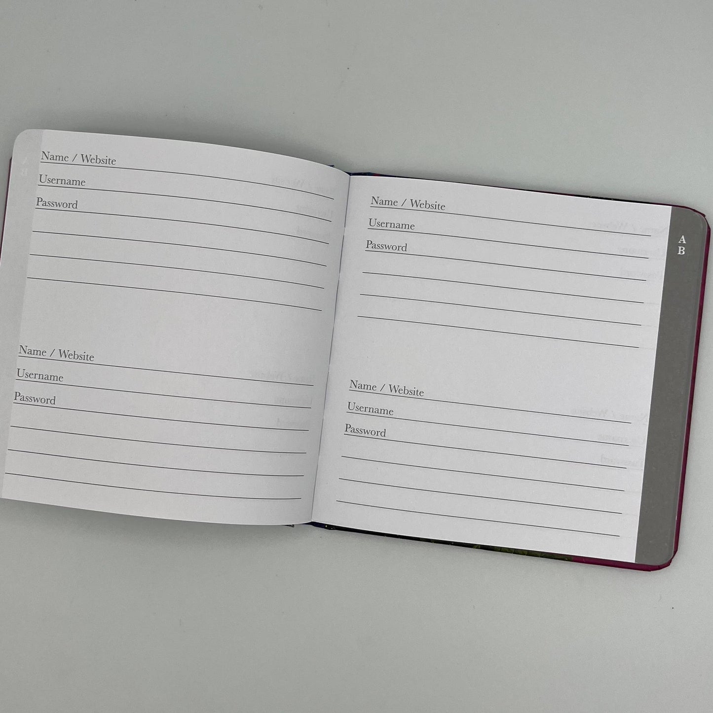 The Botanist Collection Password Book