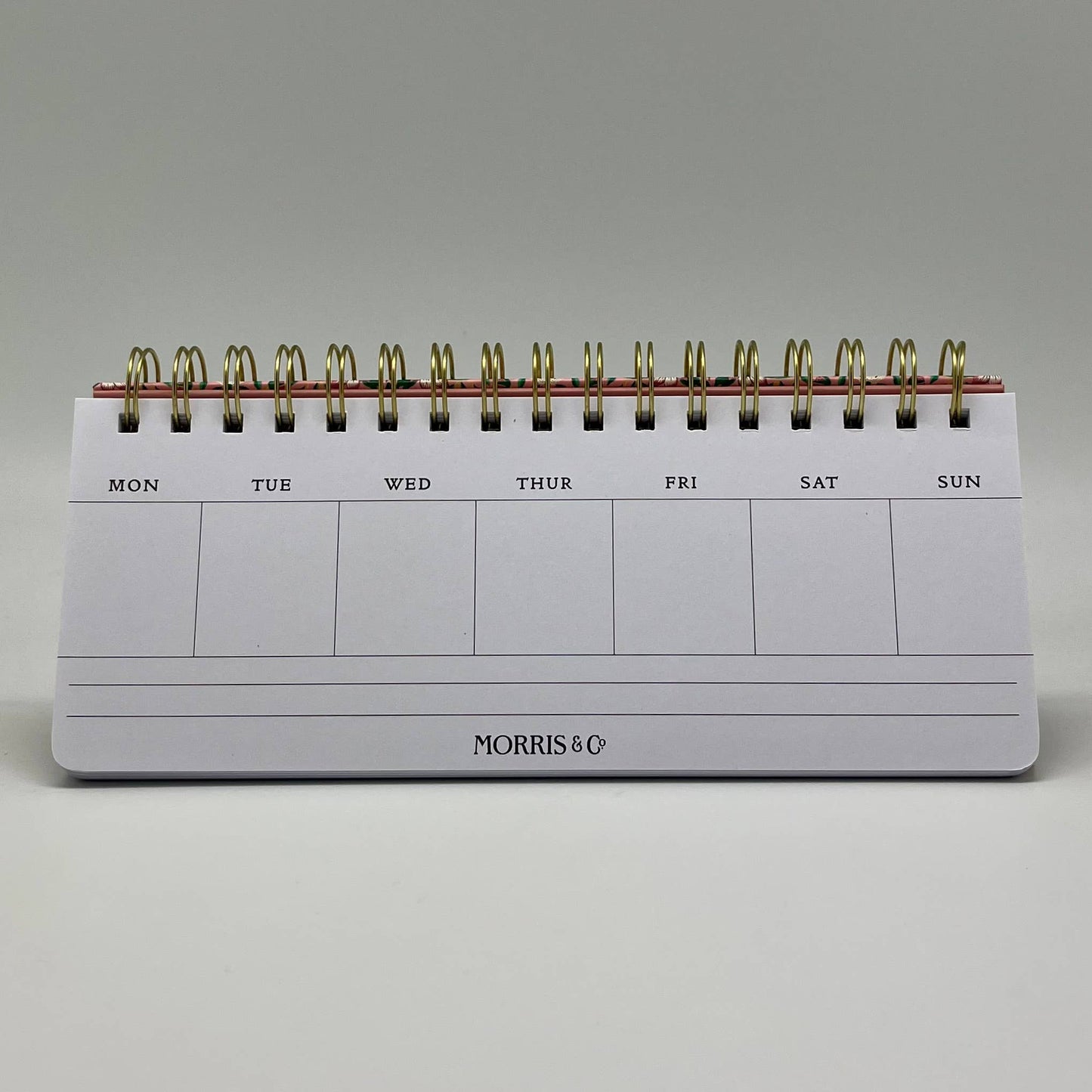 Morris & Co. Wiro Desk Calendar - Weekly view
