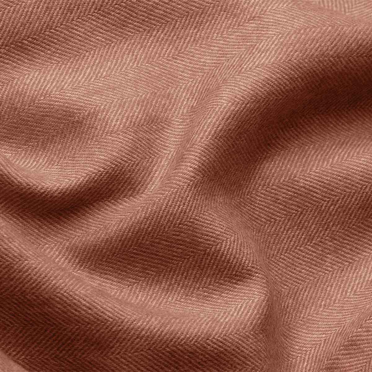 Alpaca Blanket Plaid Exclusive Fishbone - Bronze Beige