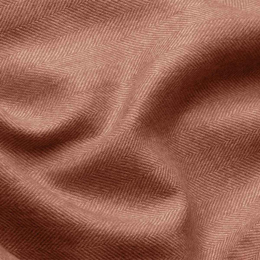 Alpaca Blanket Plaid Exclusive Fishbone - Bronze Beige