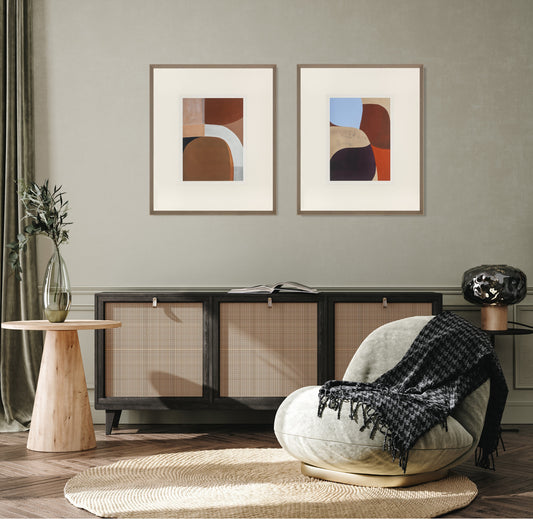 Print Painted Shapes 01 by Berit Mogensen Lopez