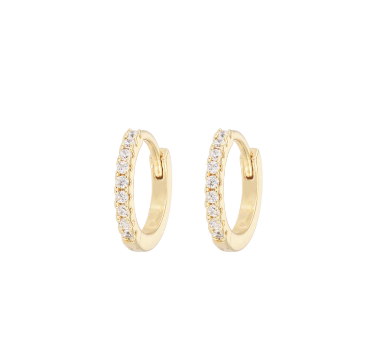 Emilia Hoops White Small