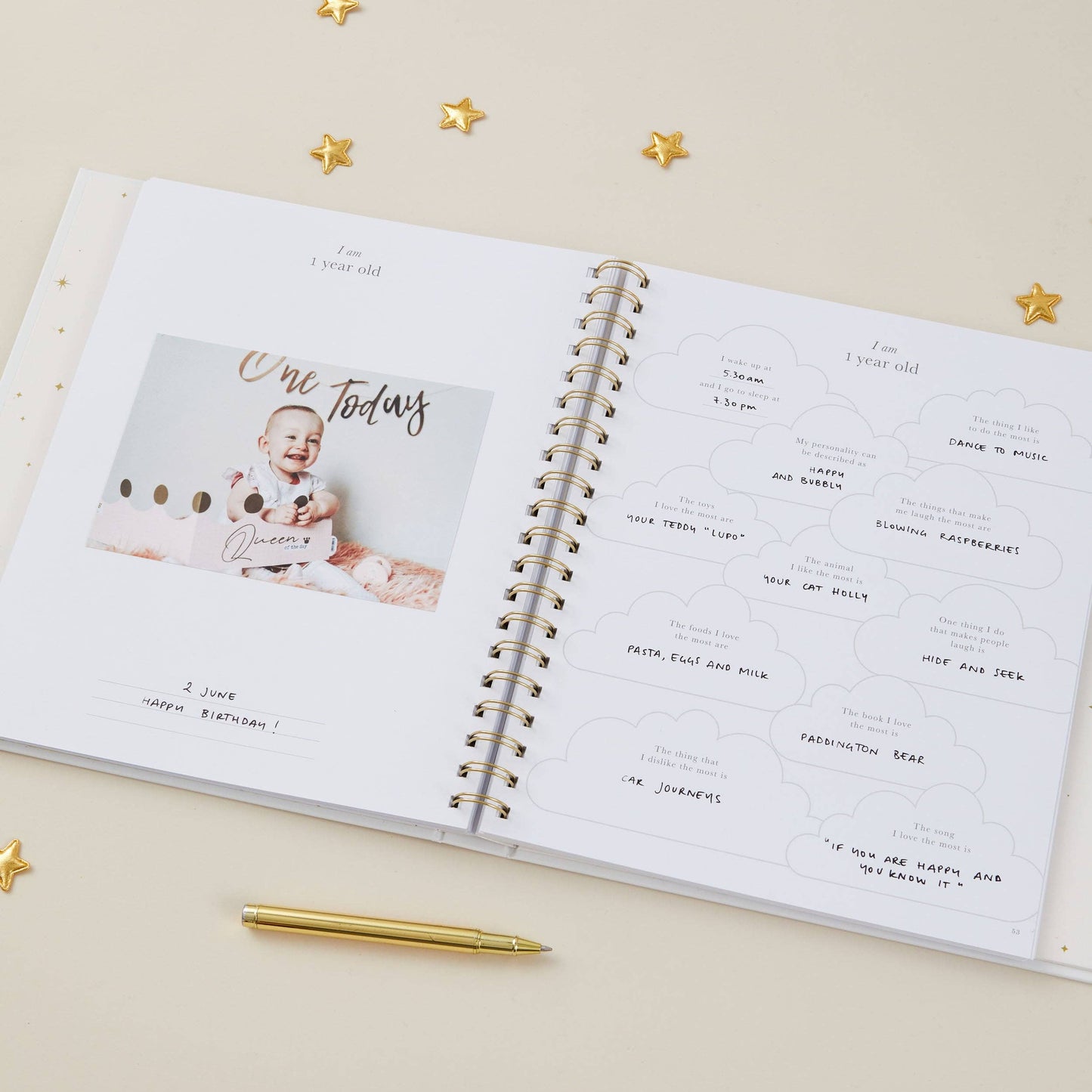 My Baby Book - Pearl (Cloth)