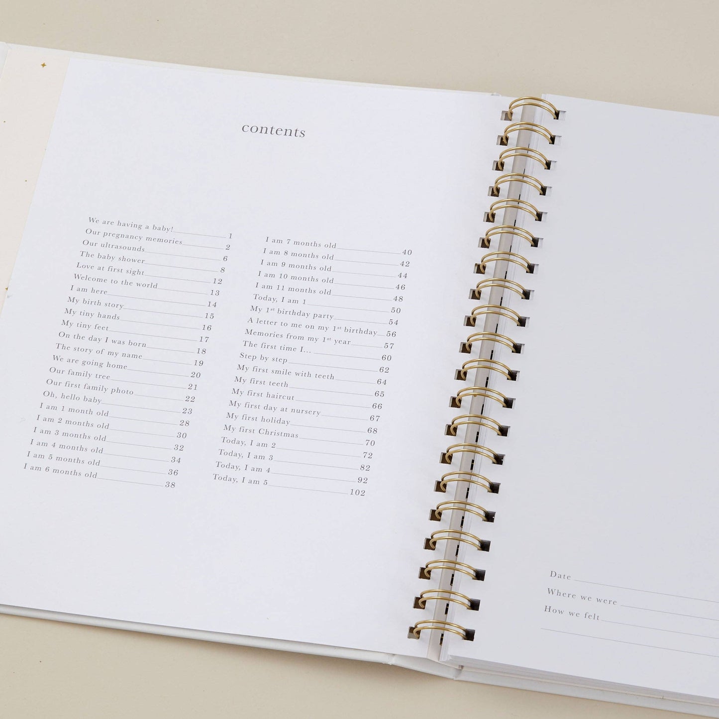 My Baby Book - Pearl (Cloth)