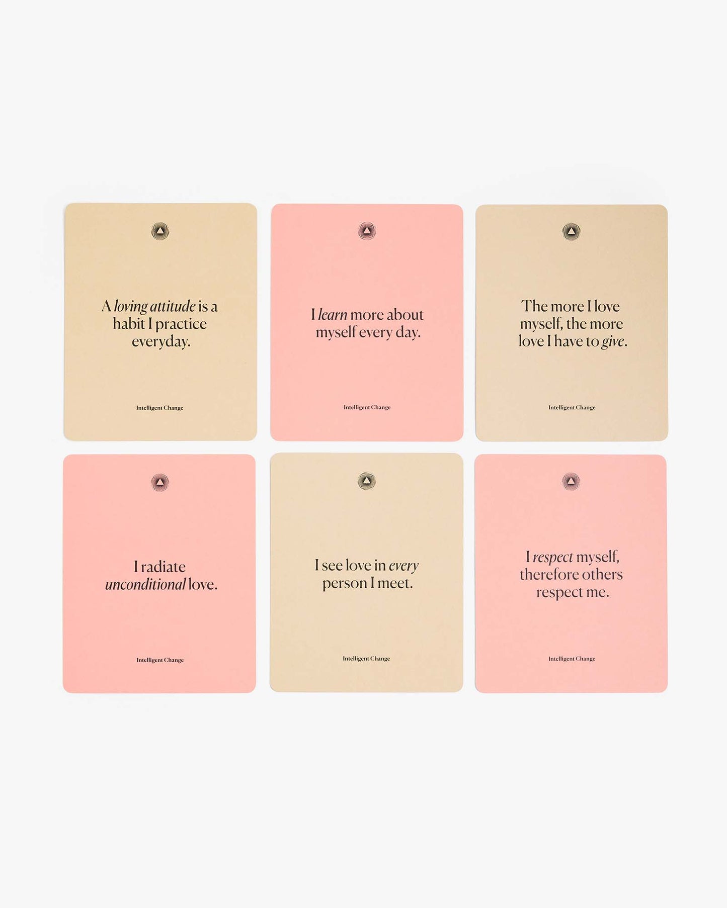 Mindful Affirmations Love & Relationships, Display Cards