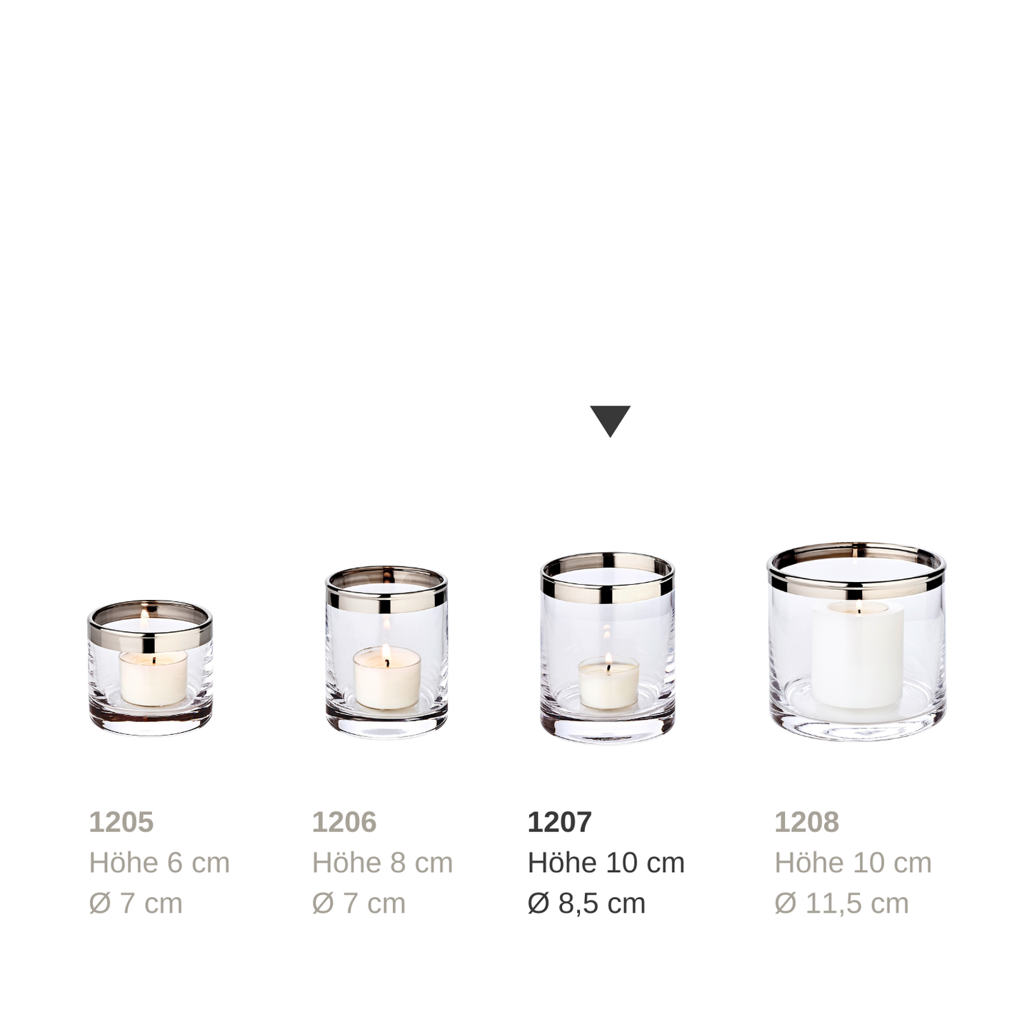 Windlight Molly Glass/Candle Holder, Large