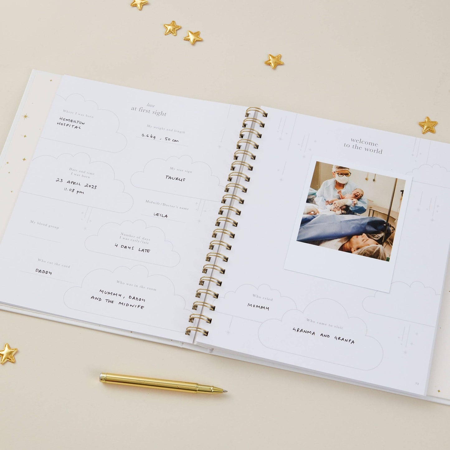 My Baby Book - Pearl (Cloth)