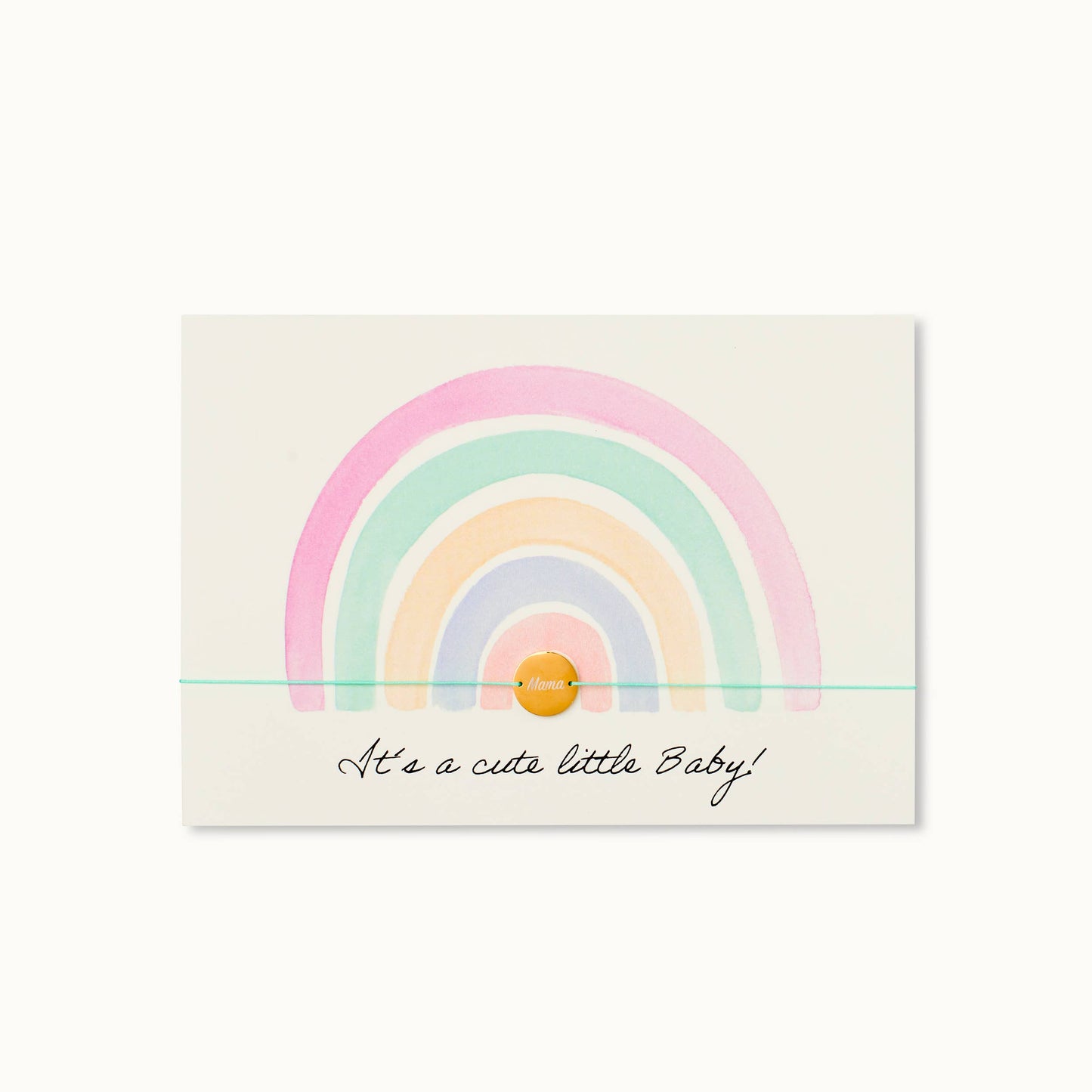 Bracelet Card: It´s a cute little Baby! / English