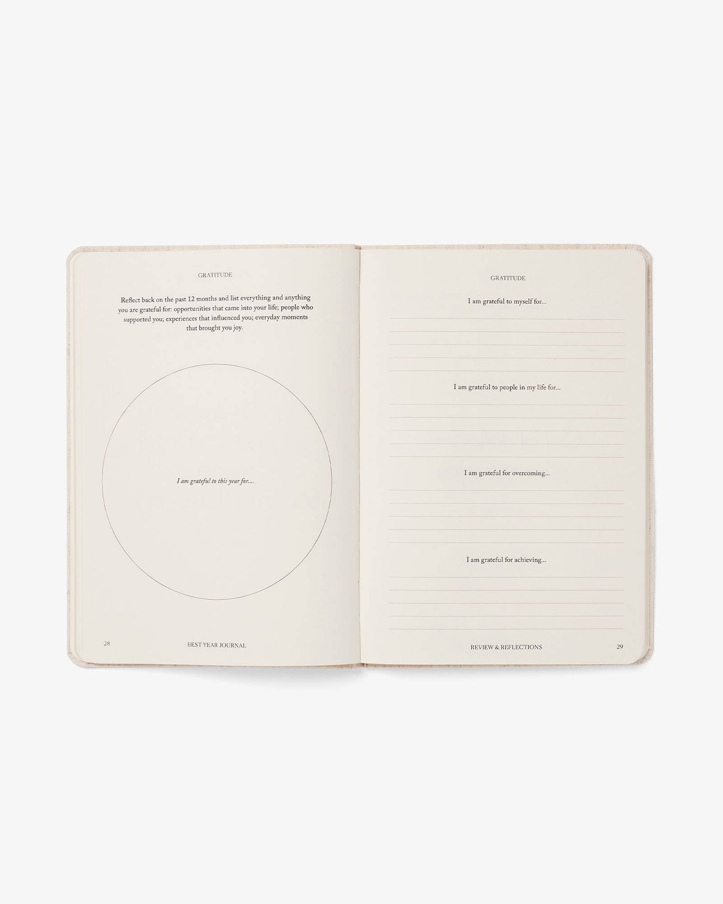 Best Year Journal Essential Oat, Simple express format