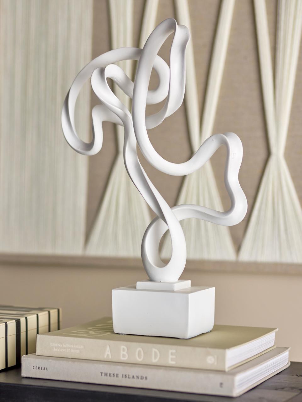 Arista Deco Sculpture - White