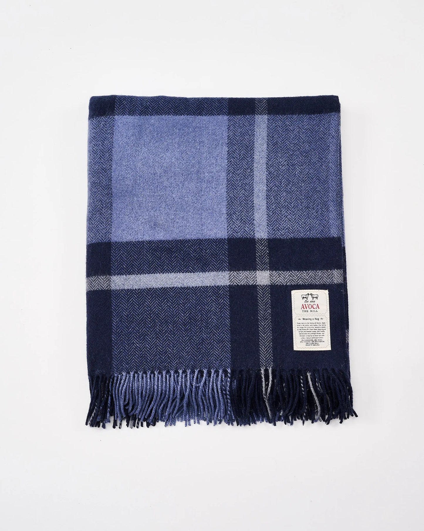 Cashmere Blend Blanket - Navy
