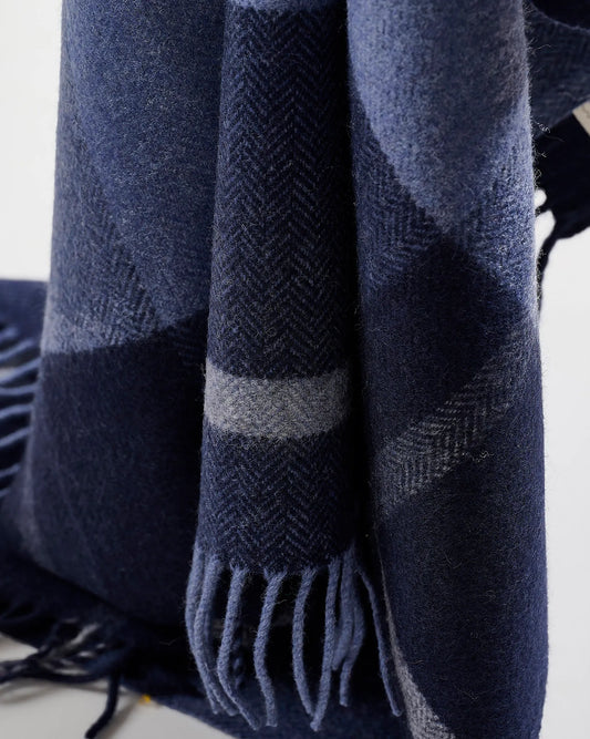 Cashmere Blend Blanket - Navy