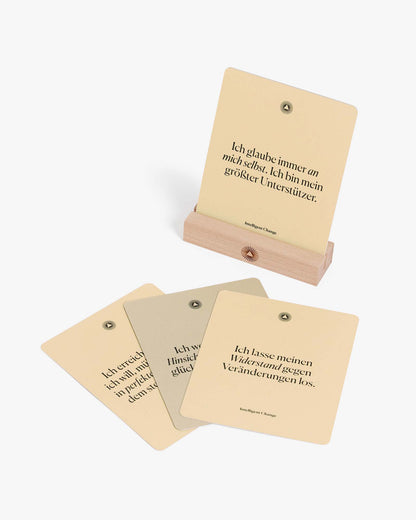 Mindful Affirmations German Edition, Display Cards Gift