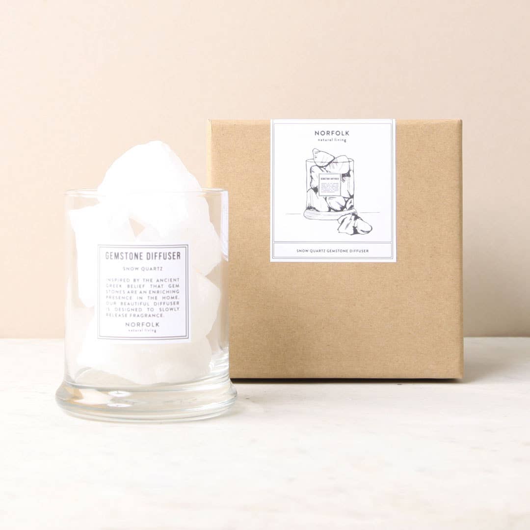 Gemstone Diffuser (White) Snow Quartz