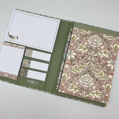 Morris & Co Sticky Notes and Notepad Set - Strawberry Thief