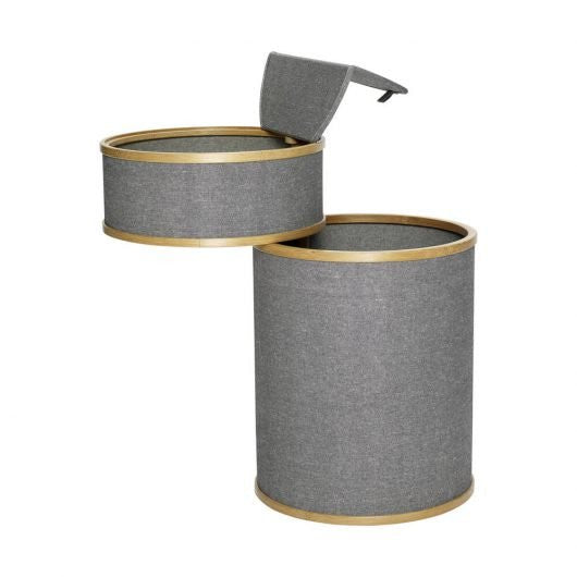 Ease Laundry Basket - Grey/Natral