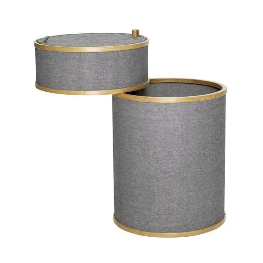 Ease Laundry Basket - Grey/Natral