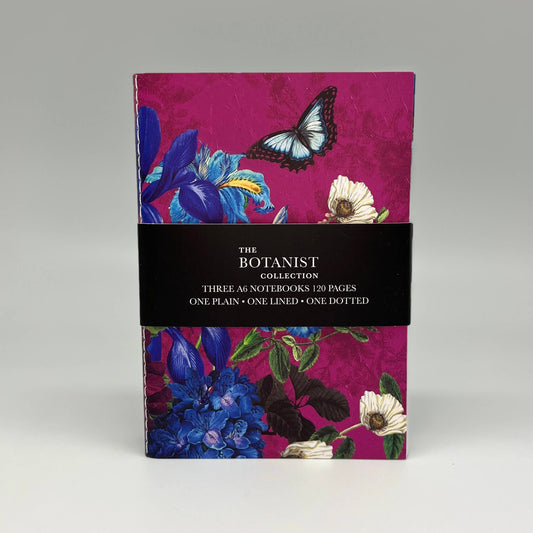 Set of 3 A6 notebooks - The Botanist Collection