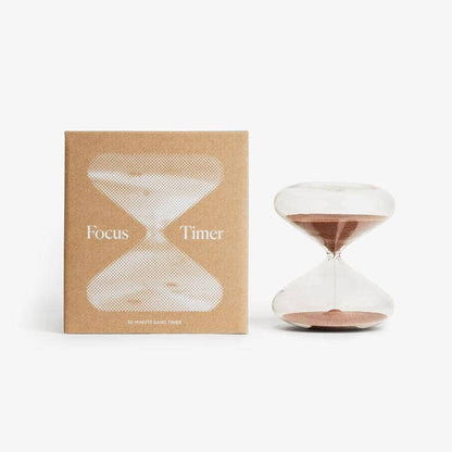 Mindful Focus Hourglass 30 Minutes, Glass Sand Timer