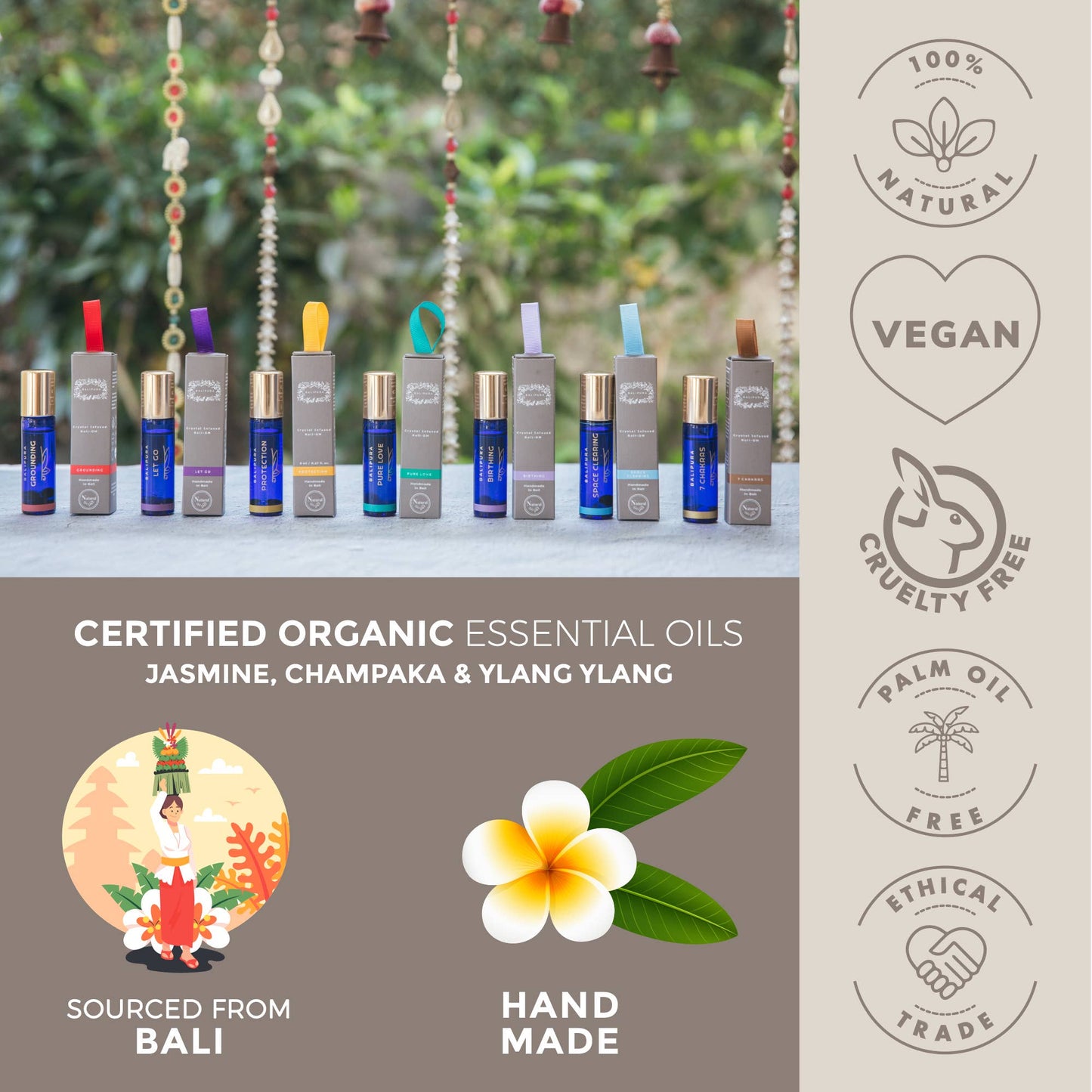 Crystal roller ball Aura Roll On Pure Love holistic