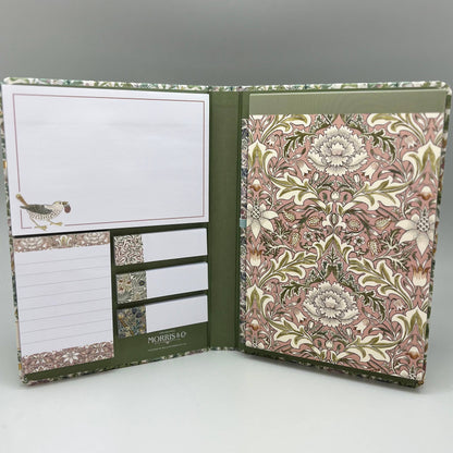 Morris & Co Sticky Notes and Notepad Set - Strawberry Thief