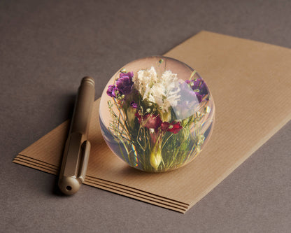 Mixed Flora Paperweight