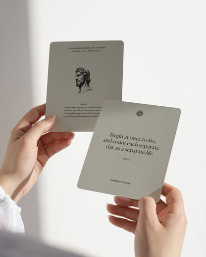 Stoic Reminders Quote Cards - Inspiration, Wisdom, History