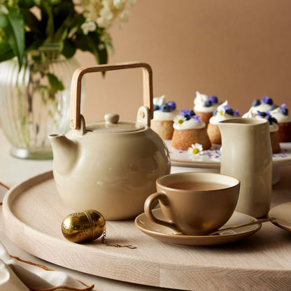 Teapot with tea strainer - Sand