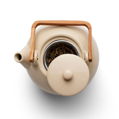 Teapot with tea strainer - Sand