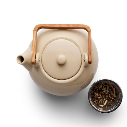 Teapot with tea strainer - Sand