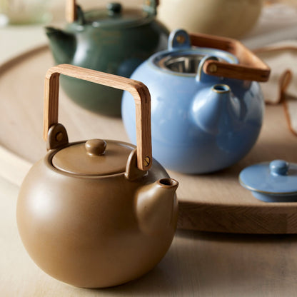 Teapot with tea strainer - Shiny Forest
