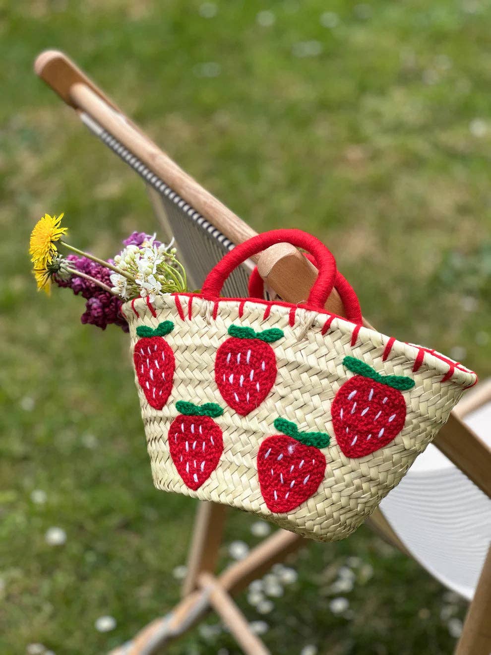 Straw Bag –  Stwrawberries S