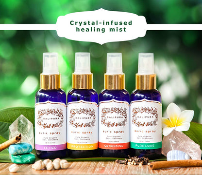 Crystal infused Aura Smudge Mist  Gift Pack (4 x 100ml)