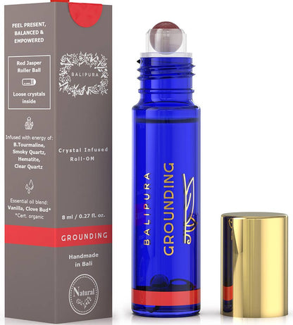 Crystal Roller Ball Elixir Aura Roll On for Grounding