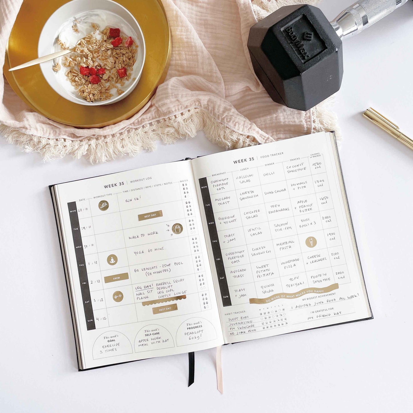 My Daily Fitness planner -  Workout and Meal Planner