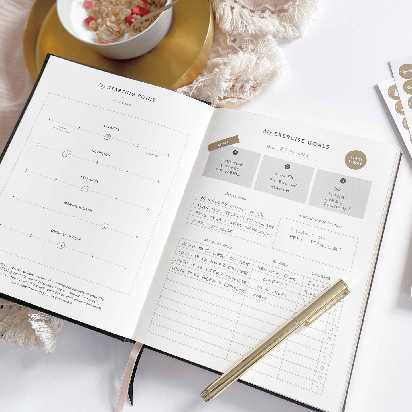 My Daily Fitness planner -  Workout and Meal Planner