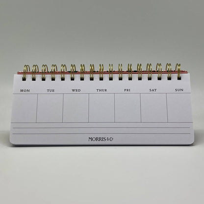 Morris & Co. Wiro Desk Calendar - Weekly view