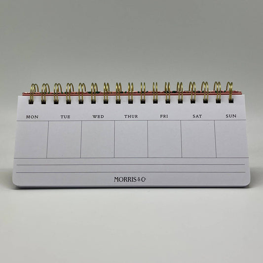 Morris & Co. Wiro Desk Calendar - Weekly view
