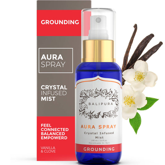 Crystal infused Aura Smudge Mist  Grounding 100ml