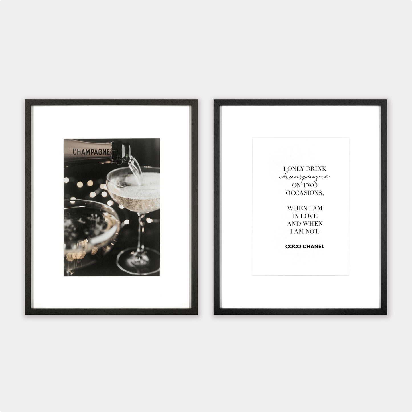 Print Champagne (Set of 2)
