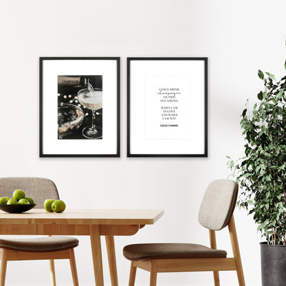 Print Champagne (Set of 2)