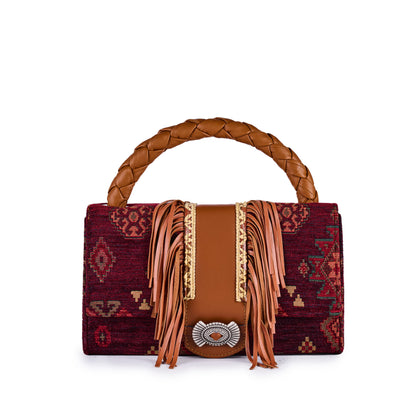 Handbag Blanche Etnic - Bordeaux