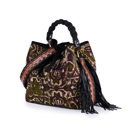 Handbag Cayos Hindi - Green/Black