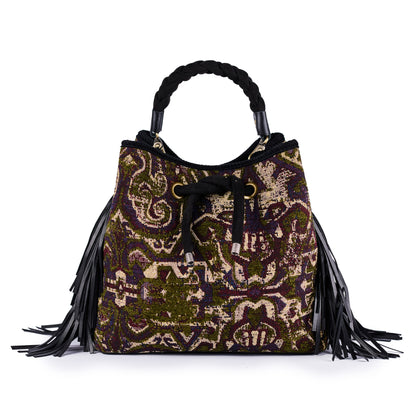 Handbag Cayos Hindi - Green/Black